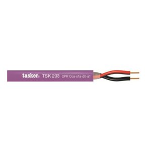 TASKER TSK203CPR Cavi Evacuazione Vocale - certificati CPR classe C 2x2,50 Viola 100mt