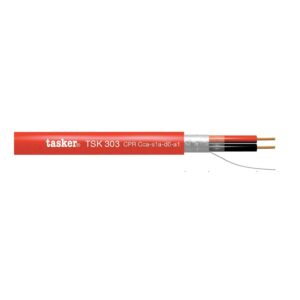 TASKER TSK303CPR Cavi Evacuazione Vocale - certificati CPR classe C 2x2,50 Rosso 100mt