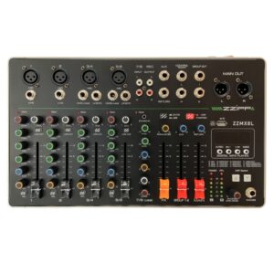 ZZIPP ZZMX8L MIXER 8 CANALI CON LETTORE MP3, DSP E BLUETOOTH