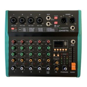 ZZIPP ZZMXBTR6 MIXER COMPATTO 6 CANALI CON MULTIEFFETTO