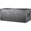 DAS LX-218C 2000 W, 2X18"  SUBWOOFER BASS-REFLEXIMPILABILE, NERO