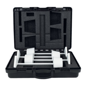 Case for 4x EventLITE Table Custodia in plastica dura con inserto in spugna su misura