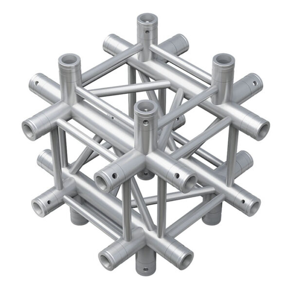 Pro-30 Square G Truss - Cross up/down 6-way - 50 cm 10430044 QLUU51 - 90Â° corner - silver - G