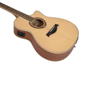 DIMAVERY AW-420 Western guitar, Sapele,nature