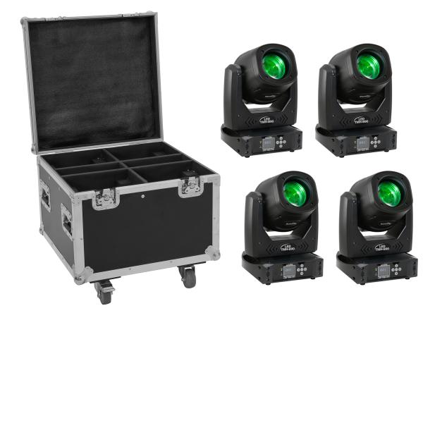 EUROLITE Set 4x LED TMH-B90 + Case with wheels