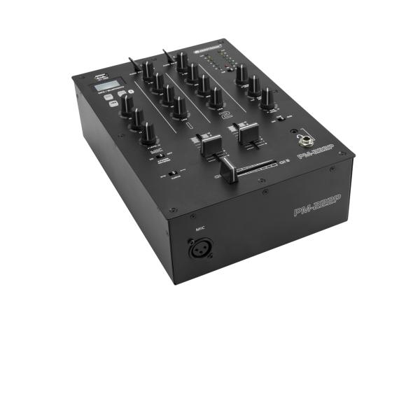 OMNITRONIC PM-222P 2-Channel DJ Mixer with Player