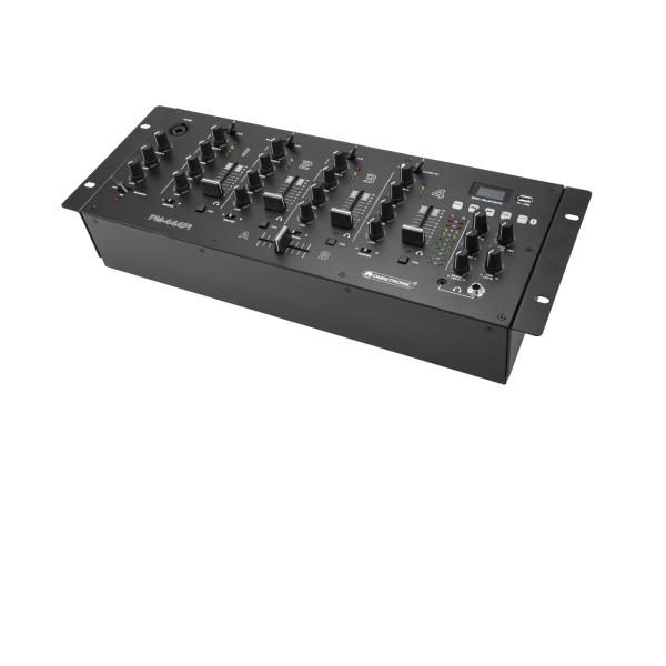 OMNITRONIC PM-444Pi 4-Channel DJ Mixer with Player & USB Interface