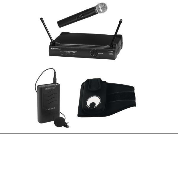 OMNITRONIC Set VHF-250 Wireless Mic Set + Transmitter + Armbelt 179MHz