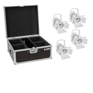 EUROLITE Set 4x LED THA-20PC TRC Theater-Spot wh + Case