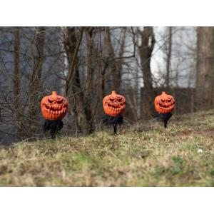 EUROPALMS Halloween Pumpkins with Stake, Set of 3, 39cm