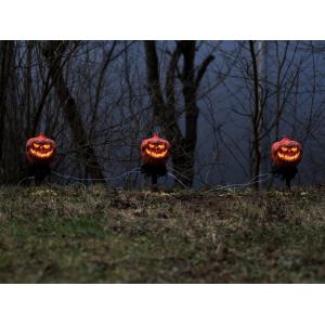 EUROPALMS Halloween Pumpkins with Stake, Set of 3, 39cm