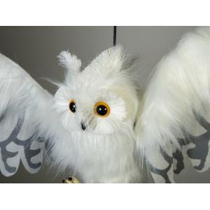 EUROPALMS Halloween Snow Owl, animated, 80cm