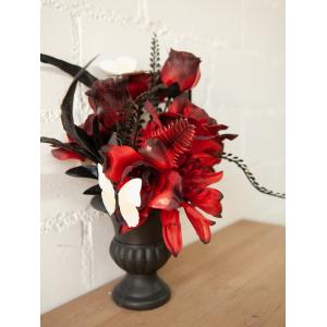 EUROPALMS Halloween Table Deco, Roses, 28cm