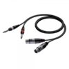 Cavo segnale 2 x XLR femmina - 2 x JACK maschio - BASIC