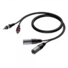 Cavo segnale 2 x XLR maschio - 2 x RCA maschio - BASIC