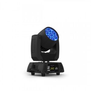 Proiettore a testa mobile Wash, sorgente luminosa composta da 7 LED (quad-color RGBW) 25W