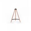 Supporto treppiede per faro vintage con gambe in legno, altezza 95 cm, bullone M10