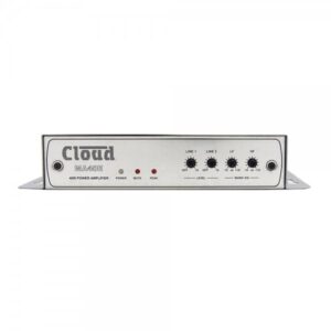 Amplificatore 2 x 20 watt 4 ohm, 2 ingressi linea, porta interfaccia ETHERNET & RS232, facility port