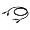 Cavo segnale 2 x RCA maschio - 2 x RCA maschio - BASIC