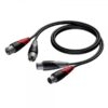 Cavo segnale 2 x XLR femmina - 2 x XLR maschio - CLASSIC