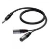 Cavo segnale JACK maschio stereo - 2 x XLR maschio - BASIC