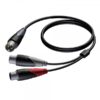 Cavo segnale XLR maschio - 2 x XLR femmina - CLASSIC