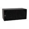 Diffusore sub bass ultra compatto, 2x12 reflex, versione con punti di appendimento.