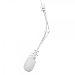 Microfono a condensatore versione hanging, cardioide (unidirezionale), mini xlr 4 pin, colore bianco