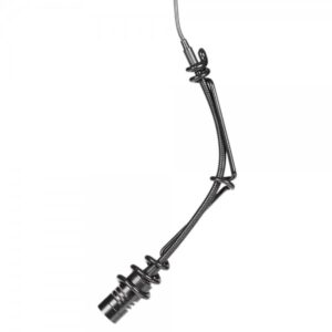 Microfono a condensatore versione hanging, cardioide (unidirezionale), mini xlr 4 pin, colore nero