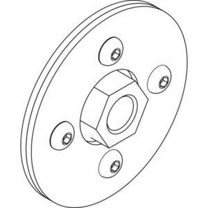 SLR Polemount Base for Sub - Adattatore per polemont P115 per connessione al sistema SLR