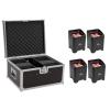 EUROLITE Set 4x AKKU UP-4 Entry QCL Spot + Case