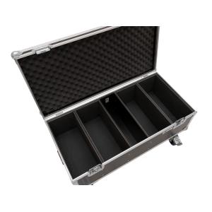 ROADINGER Flightcase 4x Audience Blinder 2x100W LED COB CW/WW with wheels