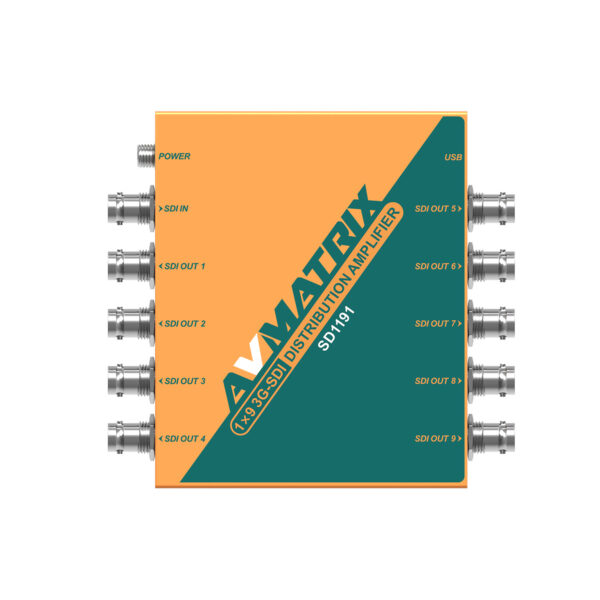 AV Matrix SD1191 Distributore Ampliﬁcatore 9 Canali SDI