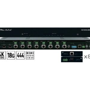 Key Digital KD-DA2x8G Commutatore e Distributore HDMI 2/in 8/Out TX/RX Extender