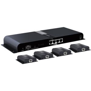 Lenkeng LKV-314HDBitT HDMI HDBitT Splitter/ExtenderTX/RX - 1xIn - 4xOut con 4 Ricevitori