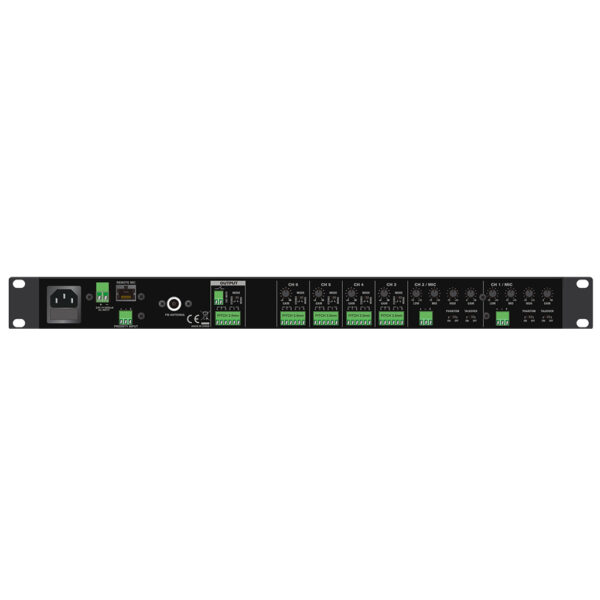 QLab EF-61SM Pre-Mixer stereo 6 canali con Mediaplayer e telecomando