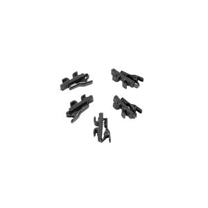 OMNITRONIC Microphone Cable Clip MK2, black 5x