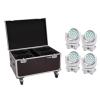 EUROLITE Set 2x LED TMH-X4 Moving-Head Wash Zoom ws + Case with wheels