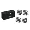 EUROLITE Set 4x LED Party Panel RGB+UV + Soft-Bag