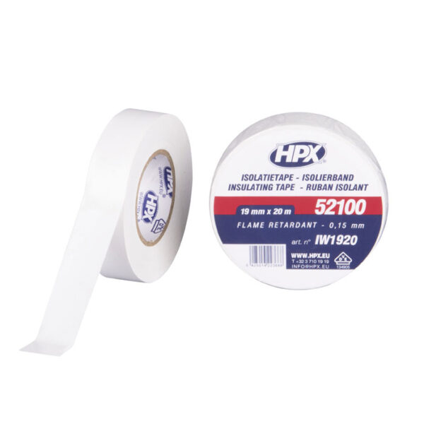 PVC Insulation tape 52100 Colore bianco - 19 mm / 20 m