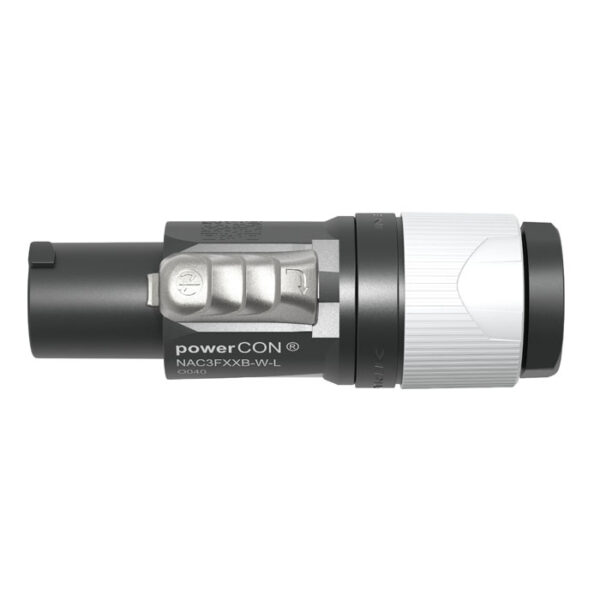 PowerCON Connector - L Alloggiamento grigio/bianco - Cavi di diametro ampio