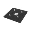 ALUTRUSS QUADLOCK End Plate M10-Male 50cm x 50cm bk