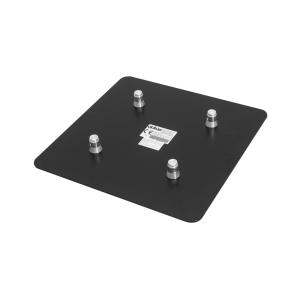 ALUTRUSS QUADLOCK End Plate M10-Male 50cm x 50cm bk