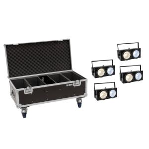 EUROLITE 4x Audience Blinder 2x100W LED COB CW/WW + Case