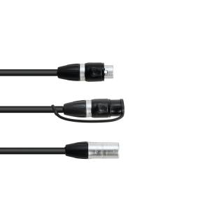 EUROLITE Adapter Cable DMX IP XLR 3pol(m)/2xIP XLR 3pol(f)