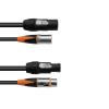 EUROLITE Combi Cable DT-2 DMX IP T-Con/3 Pin XLR 5m