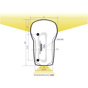 EUROLITE LED Neon Flex 230V Slim neutral white 100cm