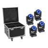 EUROLITE Set 4x LED TMH-H240 Beam/Wash/Flower Effect + Case