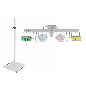 EUROLITE Set LED KLS Laser Bar FX Light Set white + BPS-3 Loudspeaker Stand white