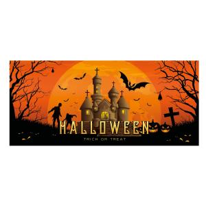 EUROPALMS Halloween Banner, Haunted House, 400x180cm